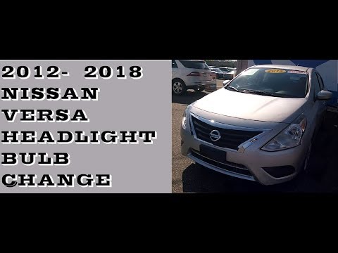 Видео: Как снять лампу ближнего света в Nissan Versa 2012-2018