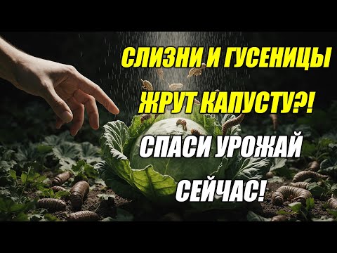 Видео: Как избавиться от слизней и гусениц на капусте в августе — проверенные методы!