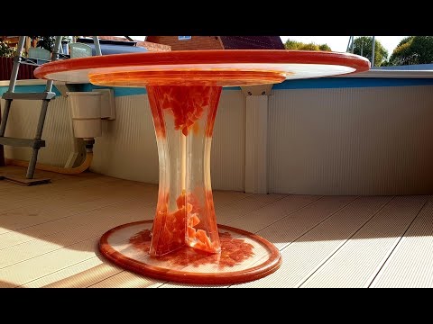 Видео: ШОК! Стол только из Эпоксидной смолы весом 60 кг.
