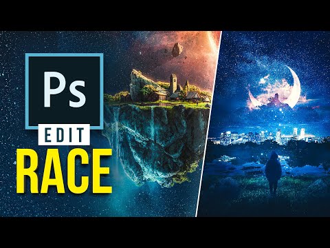 Видео: Два цифровых художника используют ОДНИ И ТЕ ЖЕ изображения! (Photoshop) | Гонка редактирования, с...