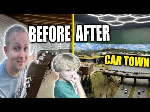 Видео: ПАПА строит ГОРОДОК ИГРУШЕЧНЫХ МАШИНОК Место для диорамы в масштабе 1:64