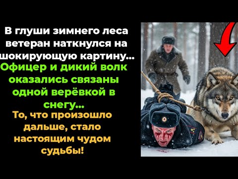 Видео: Старый ветеран нашёл связанного офицера и волка в снегу — и случилось чудо  