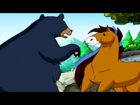 Видео: Лошадки Мультфильм, сезон 1, Нападение Медведя | Лошадки / Страна лошадей / Horseland