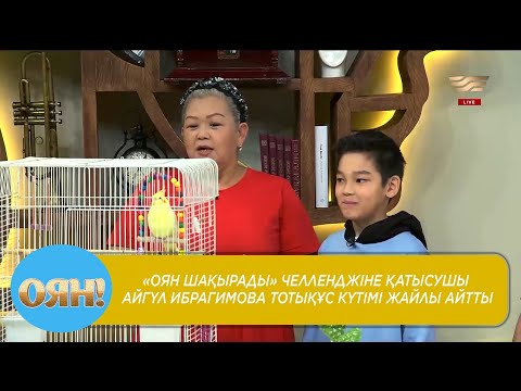 Видео: «Оян шақырады» челленджіне қатысушы Айгүл Ибрагимова тотықұс күтімі жайлы айтты