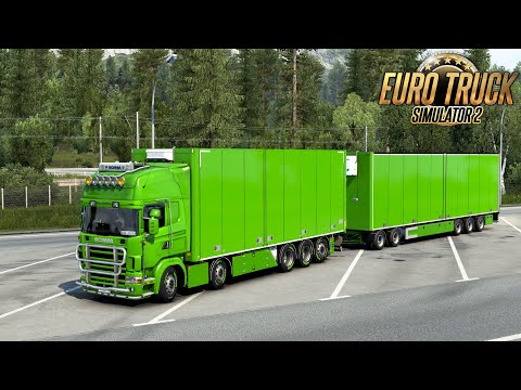 Видео: Мюнхен (Германия) - Эсбьерг (Дания) 🚚 Scania Streamline Tandem 🍺