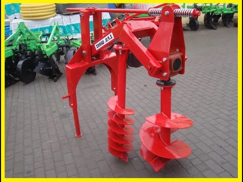 Видео: Ямобур Wirax на минитракторе Кубота GL 201