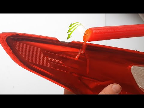 Видео: Как восстановить разбитый стоп сигнал на авто  Ремонт фонаря эпоксидной смолой и полировка в домашни