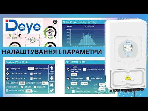 Видео: Всі налаштування і параметри інвертора Deye в одному відео.