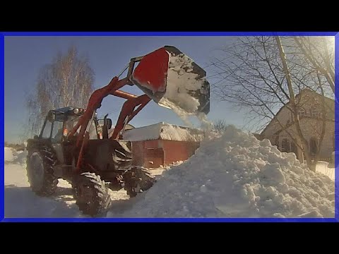 Видео: Выкапываем Трактор Т-40 из СНЕГА.