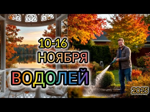 Видео: ВОДОЛЕЙ ♒ Прогноз на неделю с 10-16 НОЯБРЯ 2025 года для знака зодиака Водолей.
