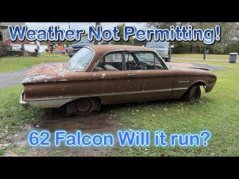 Видео: Заведётся ли? Погода НЕ позволит! Ford Falcon 1962 года выпуска десятилетиями простаивает в амбаре!