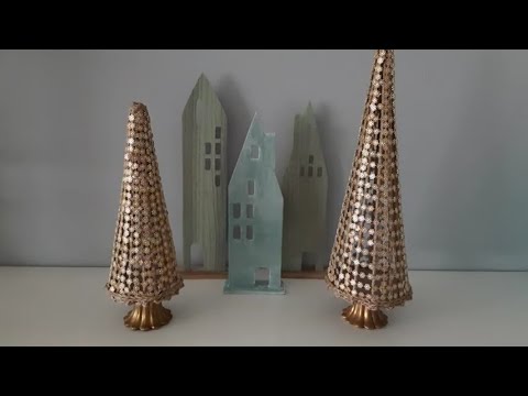 Видео: 🌲СТИЛЬНАЯ  ЁЛКА  БЕЗ ОСОБЫХ ЗАТРАТ 🌲Бюджетный Декор - современные  Ёлки 🔥 Ёлка как на PINTEREST