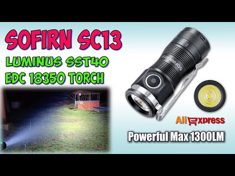 Видео: Sofirn SC13 SST40 6500K ♦  Обзор, замеры, ночные тесты. Night Tests. Full  review.