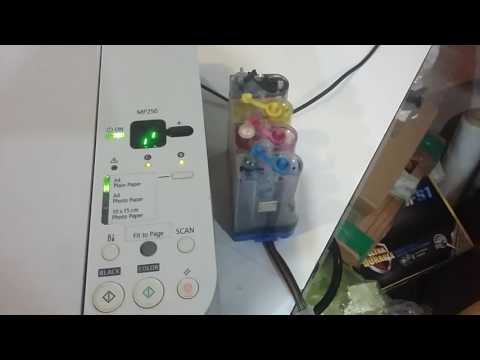 Видео: Canon MP250. Как максимально продлить срок службы струйного принтера