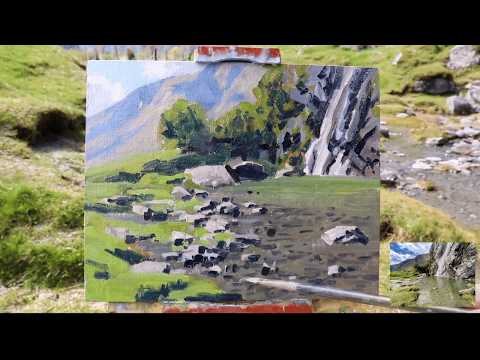 Видео: Я рисовал в самой ПОТРЯСАЮЩЕЙ долине Новой Зеландии (Посмотрите, как я рисую)