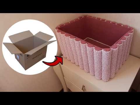 Видео: Новая и креативная идея изготовления корзины-органайзера — попрощайтесь с беспорядком!