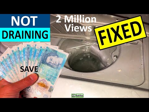 Видео: Посудомоечная машина не сливает воду - Посудомоечная машина заполнена водой Исправлено