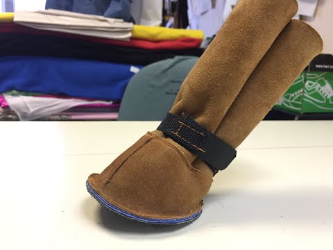 Видео: Обувь для собак. «Спасительный сапожок 2». (3 часть)