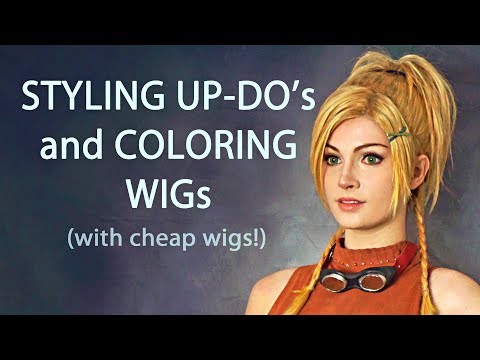 Видео: Как я делаю прически и крашу парики краской — Rikku Wig — Урок по косплею