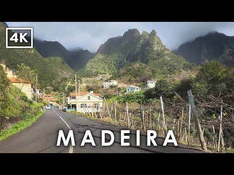 Видео: Вождение на МАДЕЙРЕ в 4K 🇵🇹 | Зелёная Долина Сан-Висенте | Автотур по Португалии