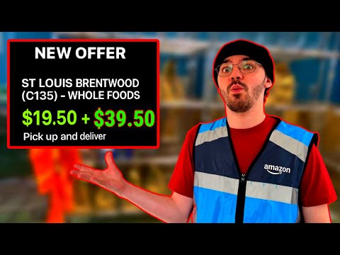 Видео: Я заработал 58 долларов за 1 час, используя мгновенные предложения Amazon Flex (разбор доставки W...