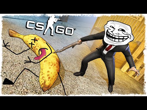 Видео: ТРОЛЛЬ ХИТМАН vs БАНАН МАНЬЯК В CS:GO!!!