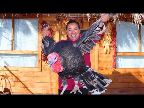 Видео: Индейка, запеченная в печи и тушеная с рисом, хорошая китайская еда из сельской местности | Дядюшка