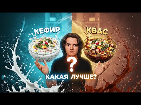 Видео: ВЕЧНАЯ БИТВА ОКРОШЕК - КВАС ИЛИ КЕФИР. ЧТО ЛУЧШЕ?