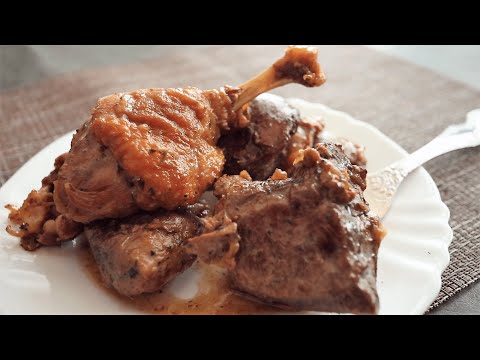 Видео: Нежная утка тушеная кусочками в собственном соку | stewed duck #14