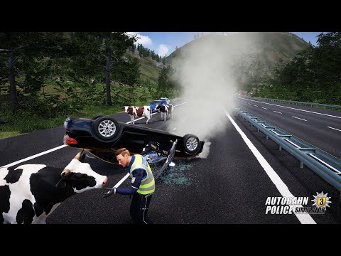 Видео: Autobahn Police Simulator 3/АВАРИЯ С КОРОВАМИ/Прохождение#1