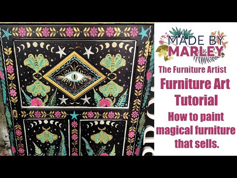 Видео: Мастер-класс по мебельному искусству. Как покрасить волшебную мебель, которая продается.