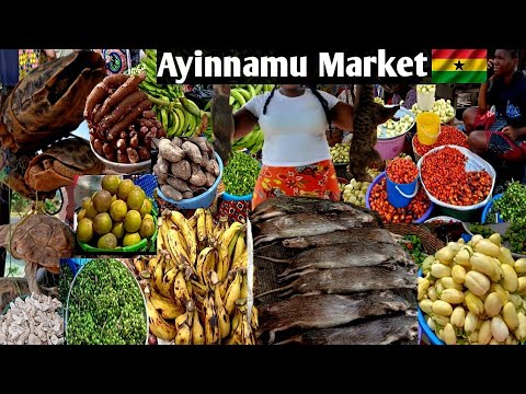 Видео: День сельского рынка в африканской деревне в Гане, Африка, Айиннаму #африка #сельская #сельскаяжи...