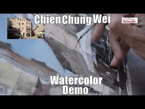 Видео: Демонстрация акварели Чиен Чунг Вей в Бесалу, Испанияipad