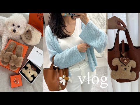 Видео: vlog_ Распаковка сумок Hermes Pogle Oran и Celine🧸 | Подготовка к зиме уже началась⛄️ | Новые пос...