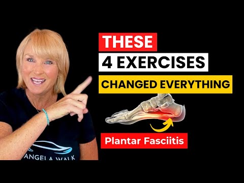 Видео: Хронический подошвенный фасциит? Эти 4 упражнения изменили ВСЁ