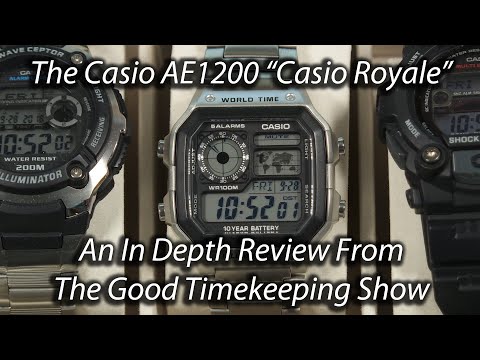Видео: Подробный обзор часов Casio Royale, шоу Good Timekeeping