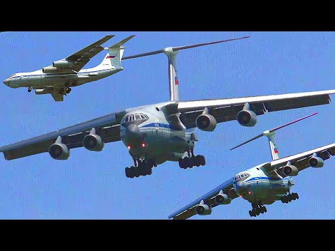 Видео: Легендарные Ил-76. Звучные посадка и взлёт!