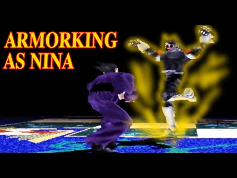 Видео: [TAS] Armor King в роли Нины - Tekken 2 (Аркада)