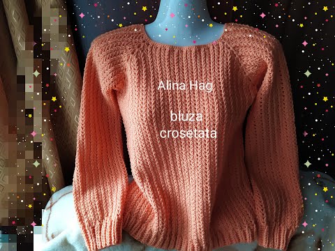 Видео: bluzita Ochiuri colorate / easy blouse/ джемпер крючком