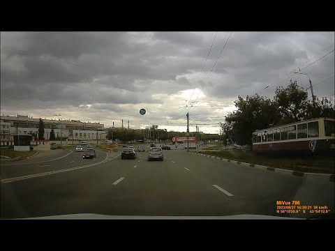Видео: Нижний Новгород. Проспект Ленина - улица Лескова - улица Минеева - Ореховая улица - Рельсовая улица.