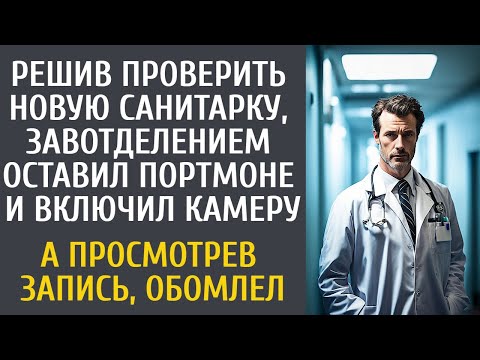 Видео: Решив проверить новую санитарку, зав отделением оставил портмоне и включил камеру… А увидев запись…