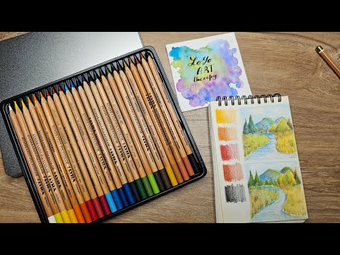 Видео: Lyra vs Koh-i-Noor на примере пейзажа и выкрасок. #art #colourpencils