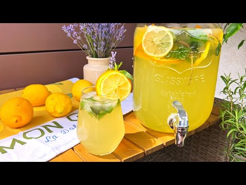 Видео: Самый освежающий летний лимонад 🍋 БЕЗ САХАРА! Простой рецепт приготовления дома всего за 3 минуты