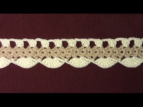 Видео: Кайма широкая крючком