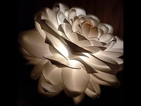 Видео: БЕСПЛАТНЫЙ МК. Георгин-светильник из изолона/ Lamp made of isolone