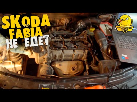 Видео: SKODA FABIA 1.2 мычит, не едет, стреляет в выхлоп!