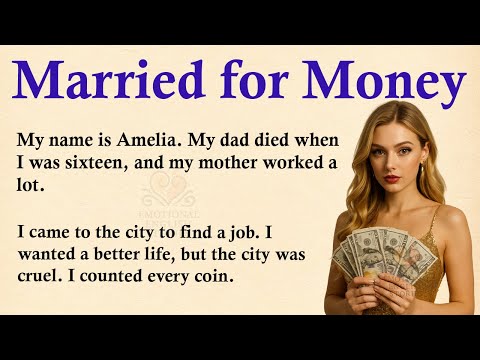 Видео: Я вышла замуж за грязные деньги ✅ Эмоциональная история на английском (уровень A1/A2) ✅