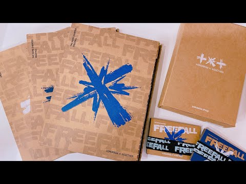 Видео: распаковка txt "freefall" (сет регулярок, сет gravity, сет weverse)