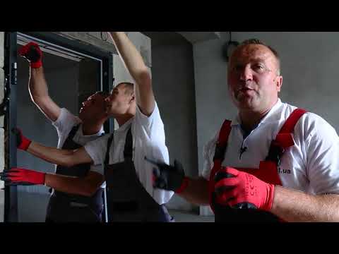 Видео: Правильный монтаж входных дверей "Аплот" серии "GOLD" со специалистом по монтажу Романом Евглевским.