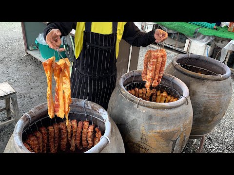 Видео: Удивительные навыки измельчения! Хрустящая свинина, приготовленная на углях в духовке для барбекю